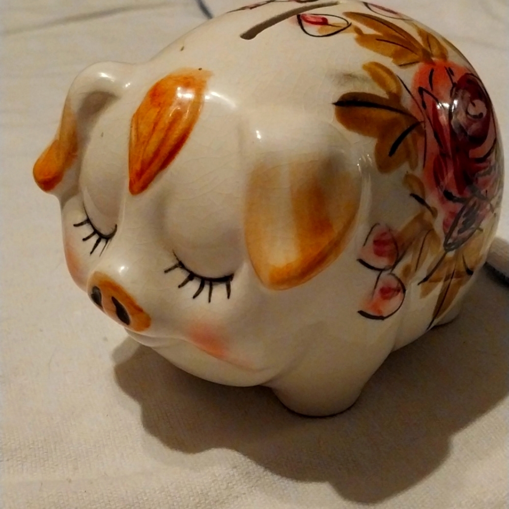 Ceramic piggy bank from Japan